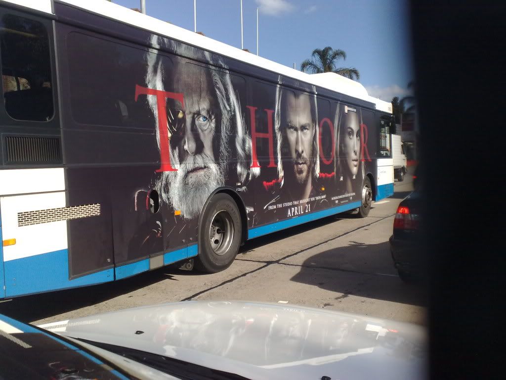 Thor Movie Ad On Bus 2011 By EditNinja