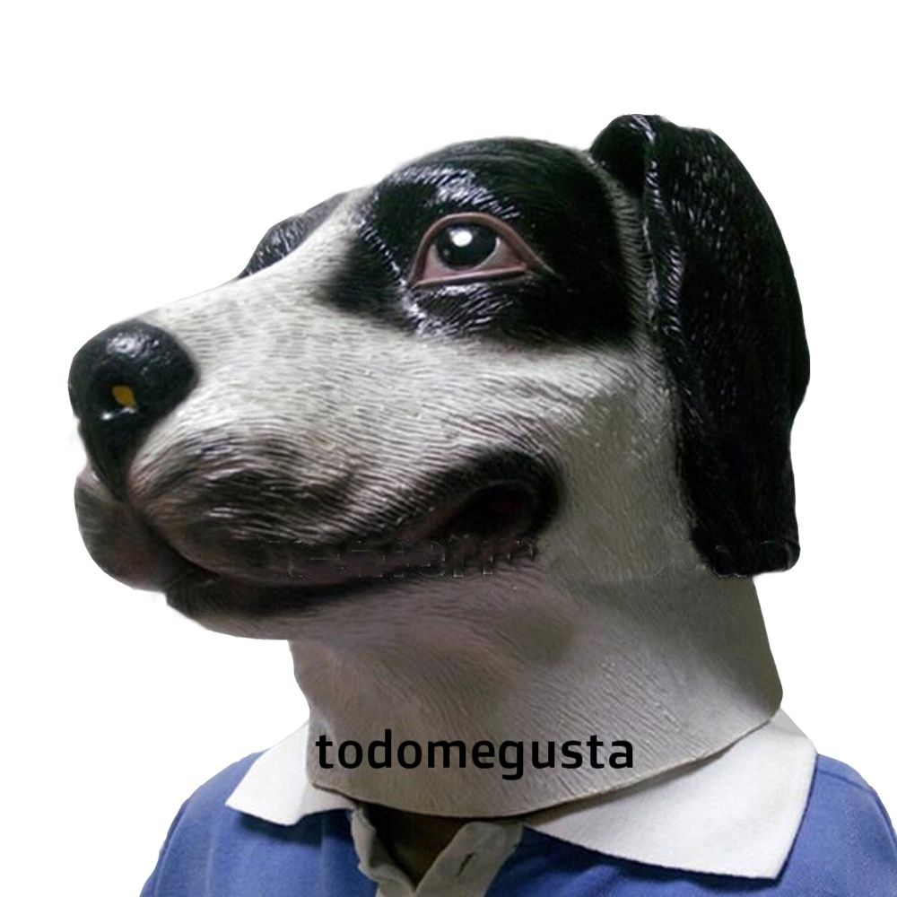 Máscara Cabeza De Perro Disfraz Halloween Latex 399.99 en Mercado Libre