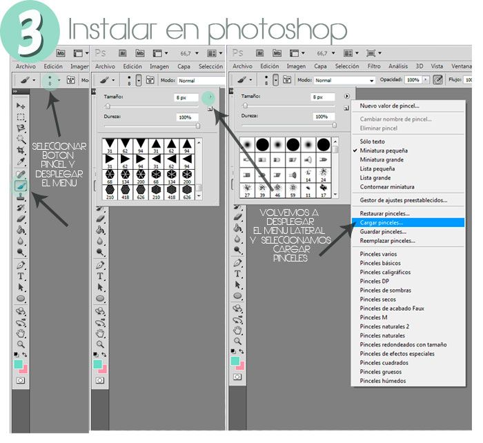 Como Instalar Pinceles En Photoshop How To Install Brushes In Photoshop Aubrey And Me