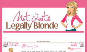 Not Quite Legally Blonde