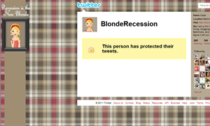 Recession New Blonde Twitter