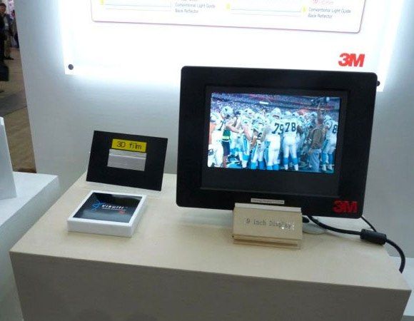 3M desenvolve uma película que transforma monitores LCD em monitores 3D.