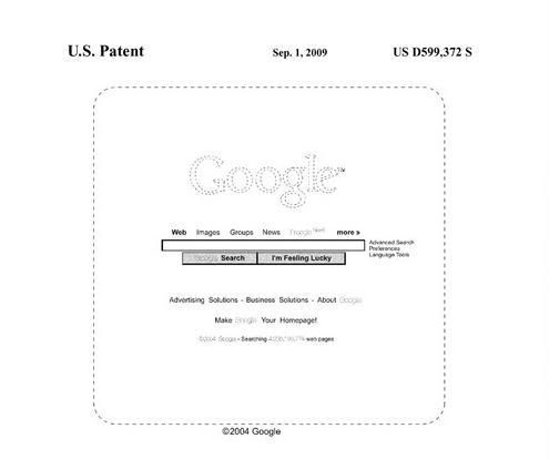 Google patenteia sua Home page padrão.