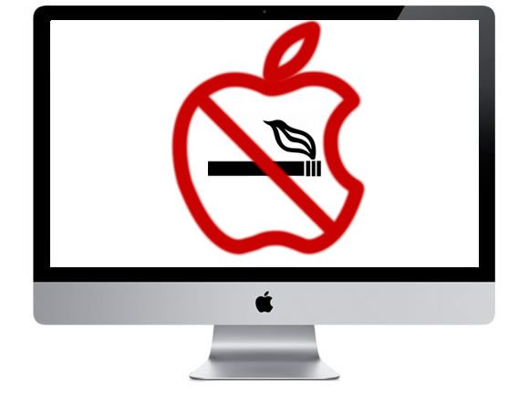 Atenção: Fumar pode causar a perda da garantia de seu Mac.