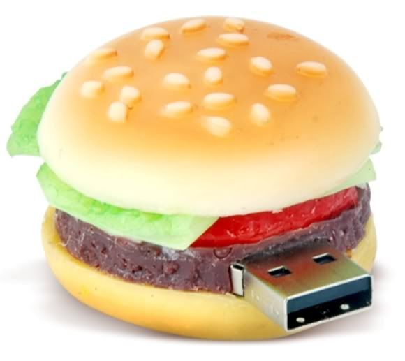 Pen Drive em forma de Hamburger pode ser prejudicial ao seu Regime.