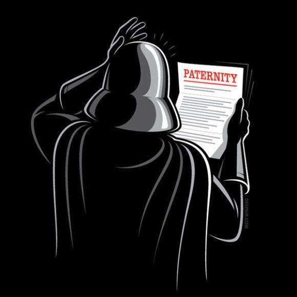 Camiseta Darth Vader Teste de Paternidade.
