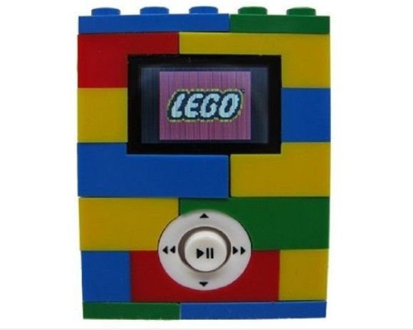 MP3 Player Digital Blue feito de Lego