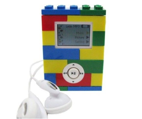 MP3 Player Digital Blue feito de Lego