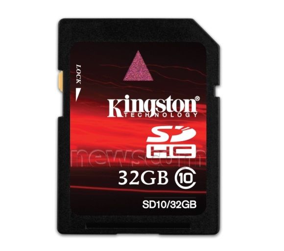 Novo SDHC Classe 10 da Kingston terá versões de 16 e 32 GB.