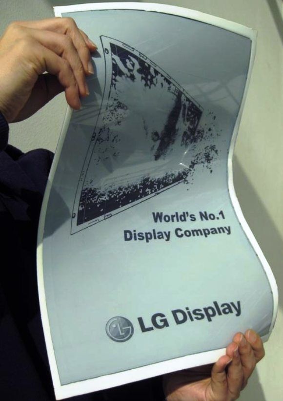 LG desenvolve Jornal Display de 19" Flexível.
