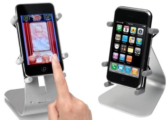 H1 Touch é um suporte para iPhone que o segura como se estivesse segurando com a mão.