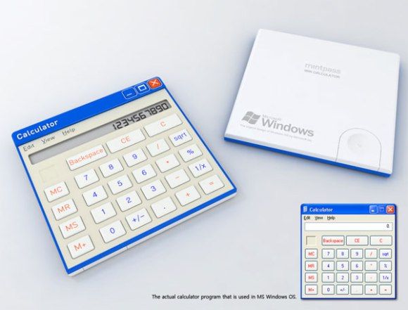 Designers criam uma versão "real" das calculadoras do Windows e Mac OS.
