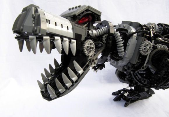 Tiranossauro Rex Robótico de LEGO inspirado em fantástica propaganda alemã. (com vídeo)