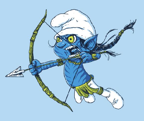 Camiseta Avatar do Smurf.