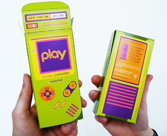 Jogue seguro com as camisinhas Game Boy!
