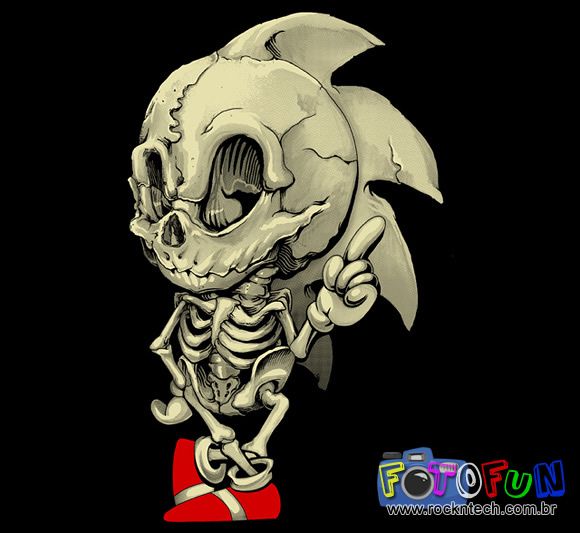 FOTOFUN - O esqueleto do Sonic.