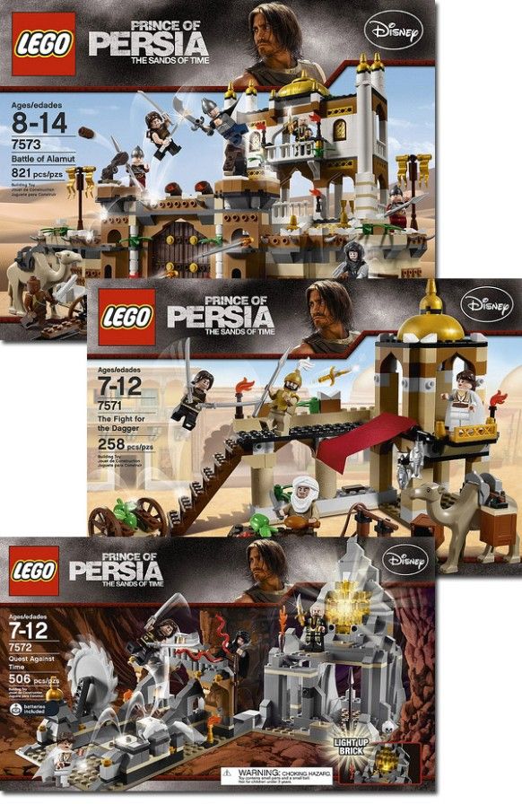 Nova coleção LEGO do filme Prince of Persia: Sands of Time.