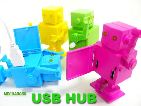 Mecharobo - Brinquedo e Hub USB ao mesmo tempo.