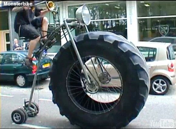 MonsterBike - Uma bicicleta com rodas de Pickup Monster. (com vídeo)