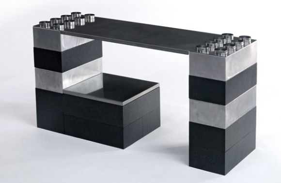 Mobilie sua casa com móveis feitos com blocos de LEGO.