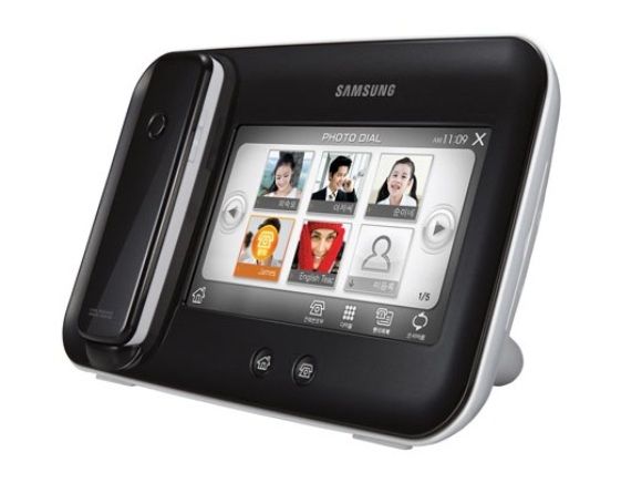 Samsung lança combo de Porta Retratos Digital e Telefone sem fio.