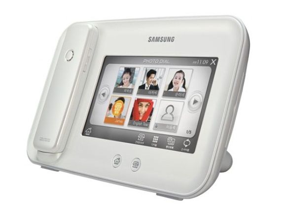 Samsung lança combo de Porta Retratos Digital e Telefone sem fio.