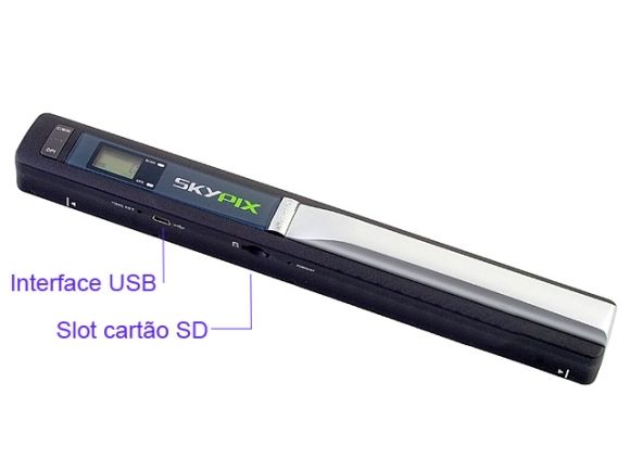 Scanner portátil é prático e acessível.