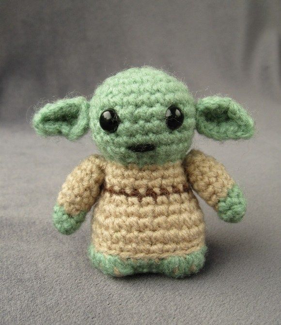 Miniaturas de Star Wars feitas de crochê.
