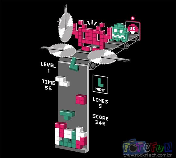 FOTOFUN - Como são feitas as peças de Tetris.