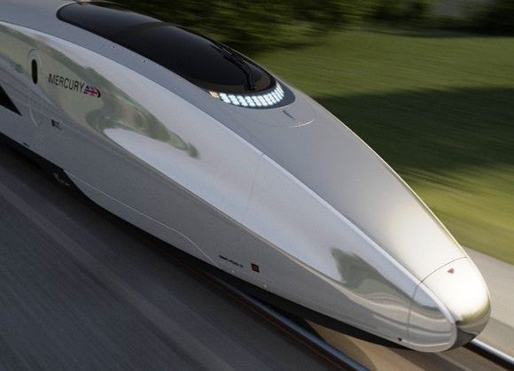 Novo trem bala conceito esbanja no design futurista.