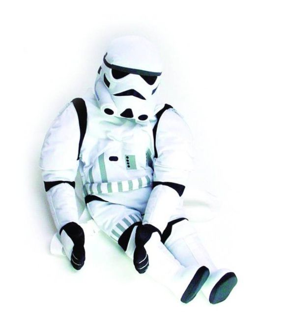 Mochila do Stormtrooper para fãs de Star Wars.