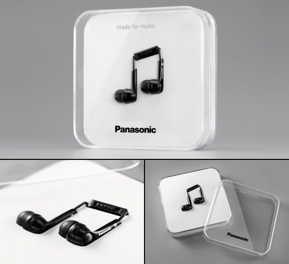 Panasonic acerta no design da embalagem de seu novo fone de ouvido.