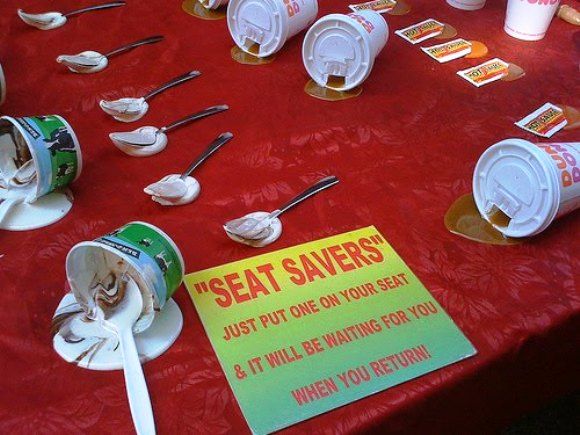 Seat Savers - Perfeitos para guardar o seu lugar!