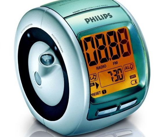 Rádio Relógio da Philips projeta as horas na parede!