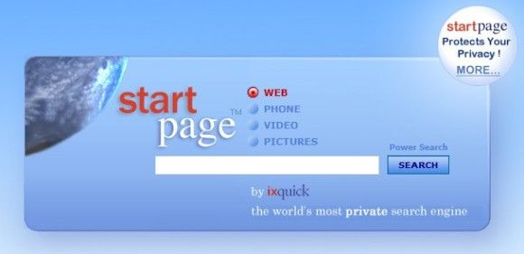 Startpage permite realizar buscas na internet "anonimamente".