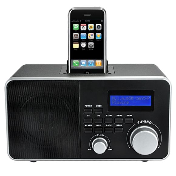 Super Radio é um Rádio DAB com Doca para iPod