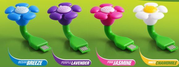 USB Scent Flowers deixa o ambiente perfumado e florido!