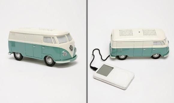 Speaker para Ipods e MP3 Players em forma de VW Kombi.
