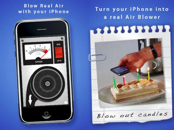 Novo App para iPhone é um ventilador que pode até apagar velinhas!