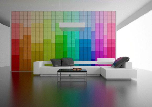 Cansou da pintura da sua casa? Que tal uma parede que muda de cor?