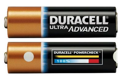 Duracell lança bateria com indicador de carga.