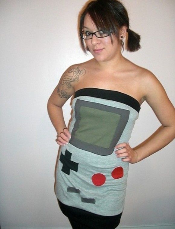 Vestido Game Boy para meninas Gamers.