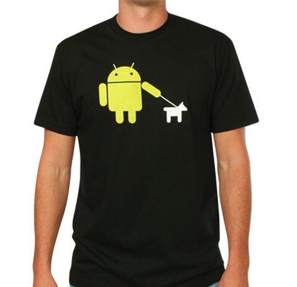 A camiseta oficial do Android do Google.
