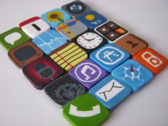 Decore sua geladeira com ícones do iPhone Magnéticos!