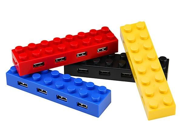Hub USB em forma de bloco da LEGO