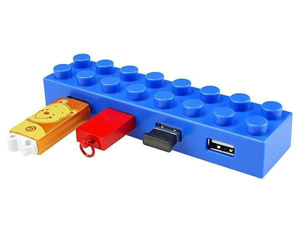 Hub USB em forma de bloco da LEGO
