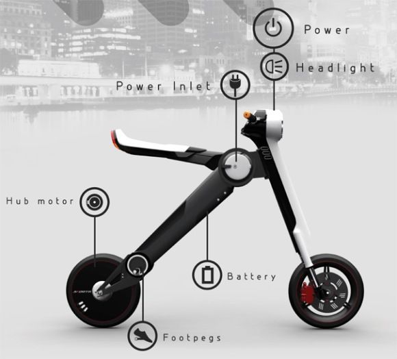 Jiffy Ride - Uma moto futurista elétrica super prática!