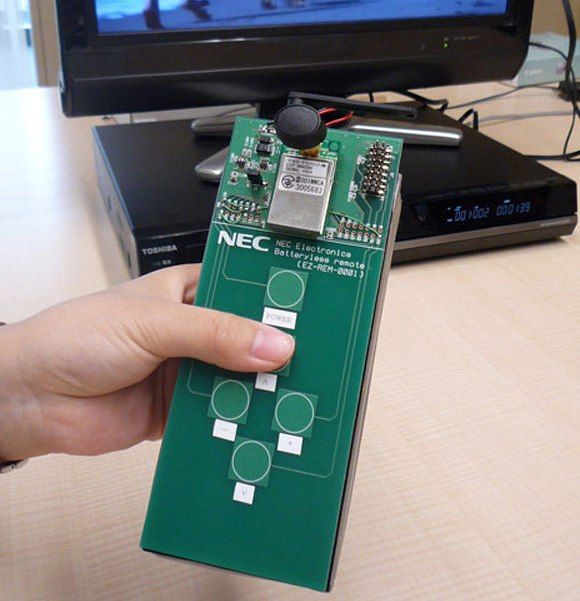 NEC desenvolve controle remoto de TV que não precisa de pilhas!
