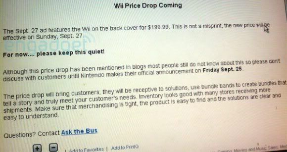 Nintendo anuncia: Wii ficará mais barato até o final deste mês!