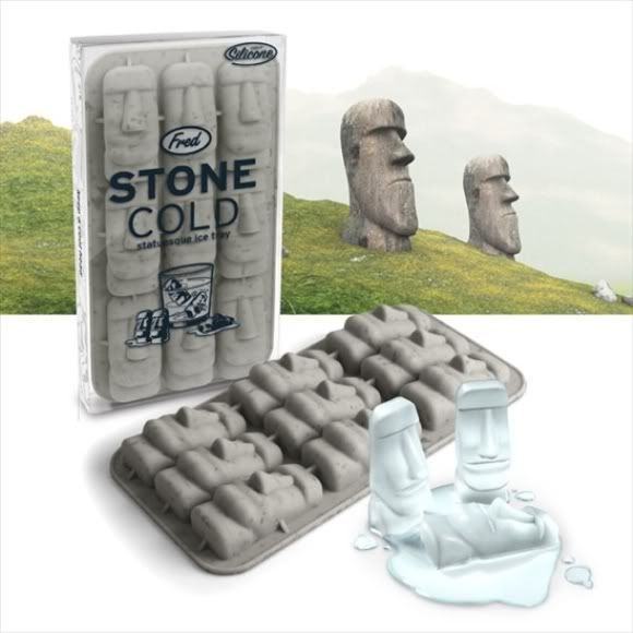 Forma de Gelo Moai pré histórica é super criativa!